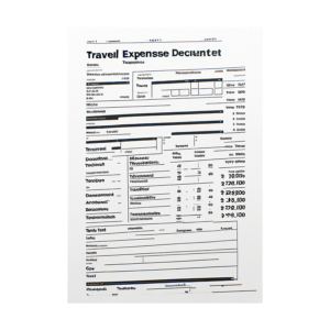 DALL·E 2023 11 27 14.01.29 Create an image of a generic travel expense document template in German language, following a minimalist and clean design. The template should be set
